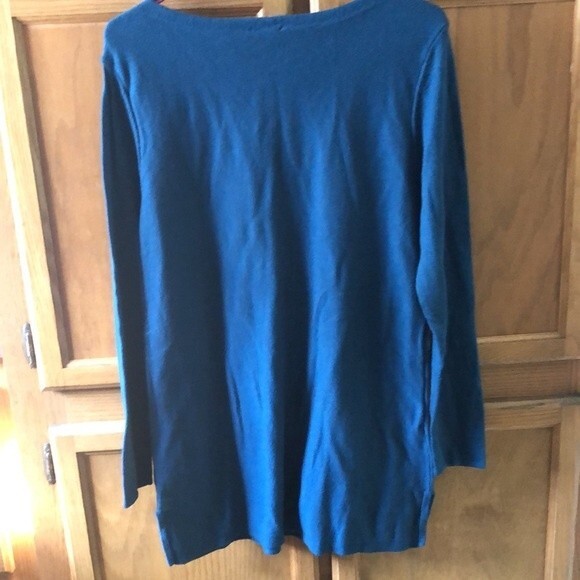 J Jill size small blue/green sweater - Picture 2 of 7